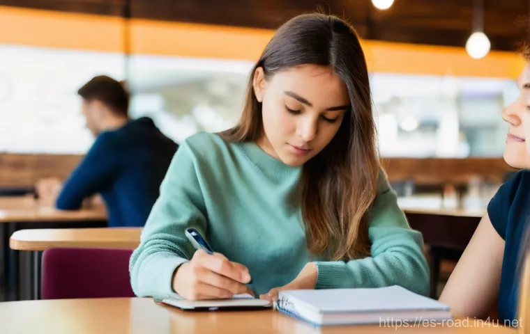 도로교통사 필기시험 고득점 사례 - **Prompt:** A young adult, male or female, sits at a clean, modern study desk, with a DGT (Dirección... 도로교통사 필기시험 고득점 사례 - **Prompt:** A young adult, male or female, sits at a clean, modern study desk, with a DGT (Dirección...