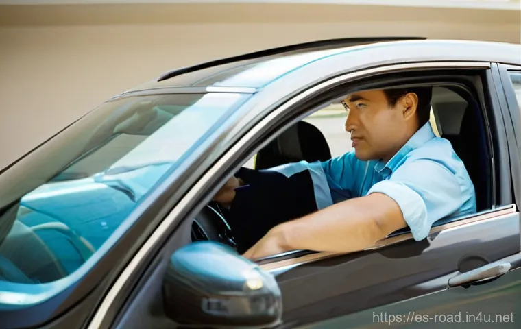 도로교통사 실기시험에서 중요한 요소 - **Prompt 1: Mental Fortitude in the Driver's Seat**
    "A young adult, perhaps in their early 20s, ...