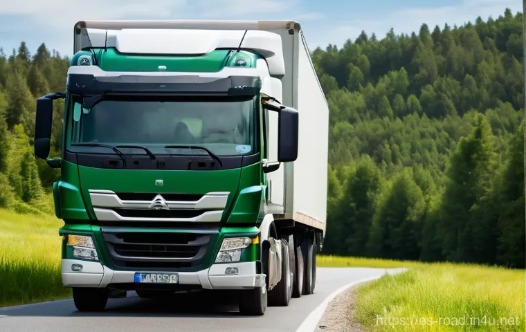 도로교통사 직무 스트레스 해소법 - **Prompt: "A serene and organized truck cabin, transformed into a personal sanctuary. A diverse adul...