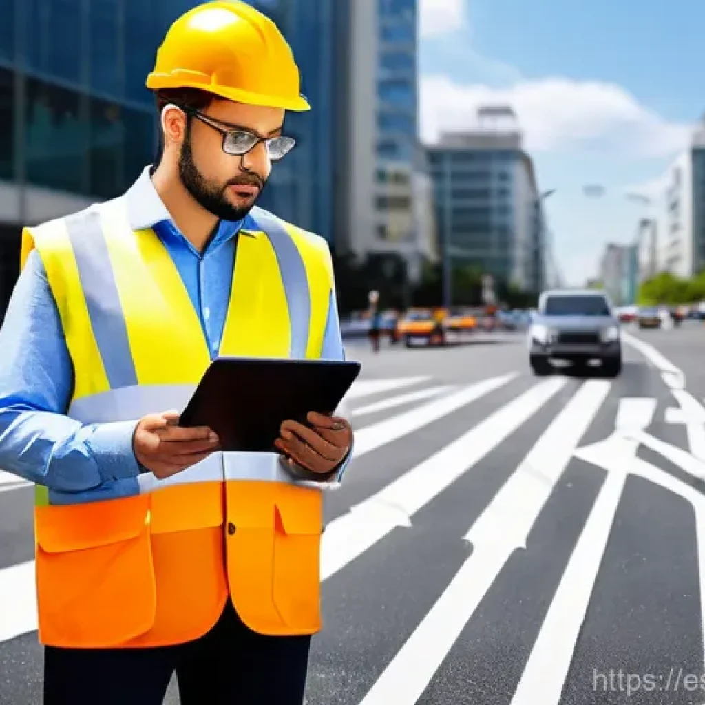 도로교통사와 교통관리사 차이 - **Prompt 1: The Traffic Engineer at Work**
"A detailed, realistic image of a male traffic engine...