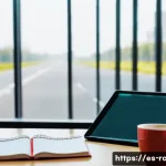 도로교통사 필기시험 대비 암기법 - **Prompt 1: Focused Digital Study Session**
A young adult, approximately 20 years old, with a de...