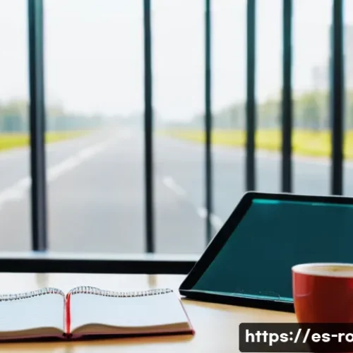 Home 30 도로교통사 필기시험 대비 암기법 - **Prompt 1: Focused Digital Study Session**
A young adult, approximately 20 years old, with a de...