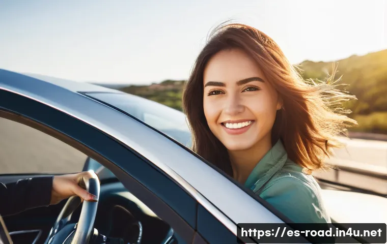 도로교통사 자격증을 위한 단기 강좌 - **Prompt 1: Achieving Driving Independence**
"A vibrant, high-definition photograph of a confide...